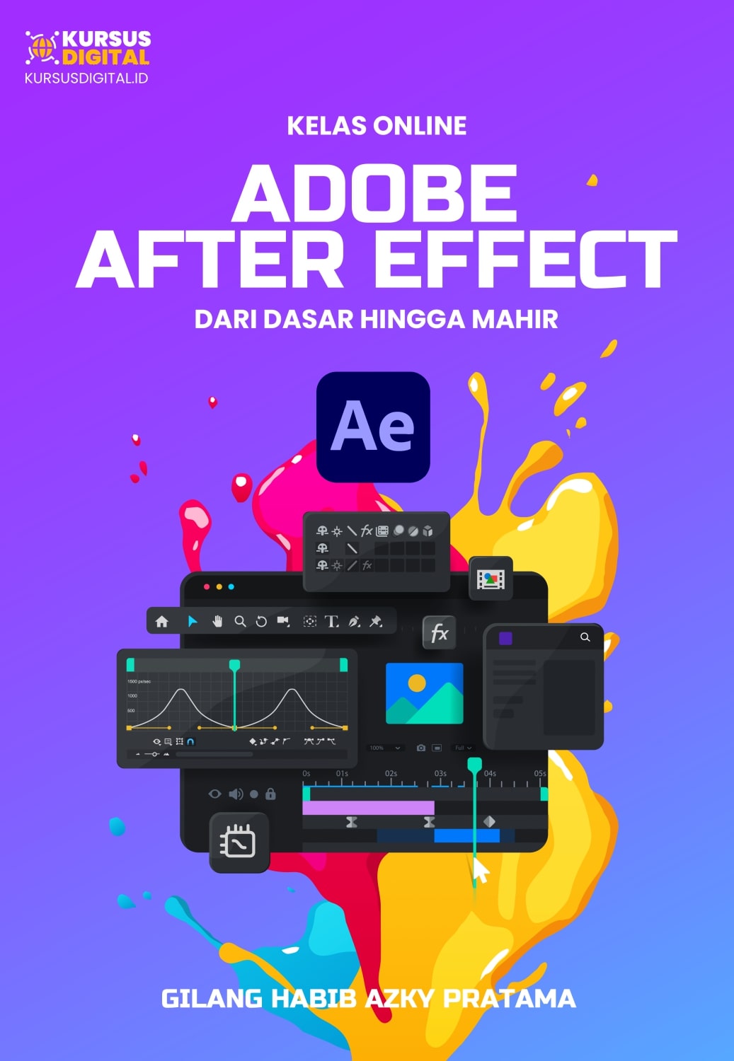 Kelas Belajar Adobe After Effect Dari Dasar Hingga Mahir