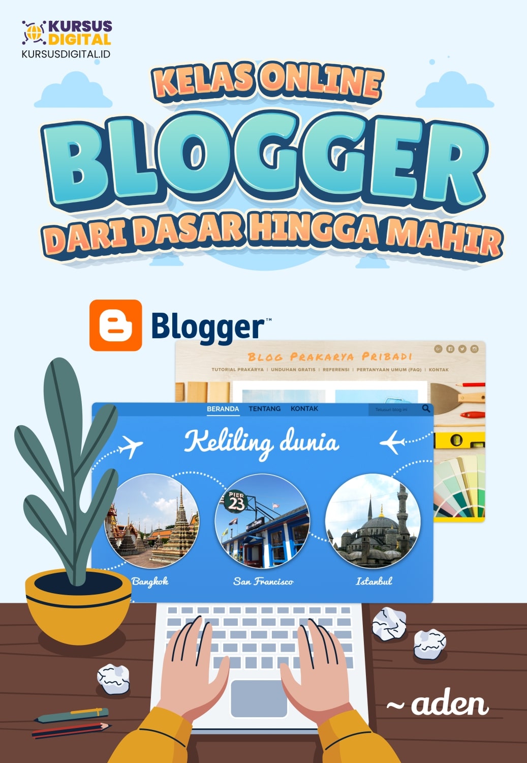 Kelas Belajar Blogger Blogspot Dari Dasar Hingga Mahir